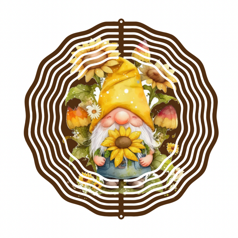 Wind Spinner Gnome Sunflower