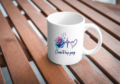 Suicide Awareness Rose Keep Going 11 Oz Coffee Mug