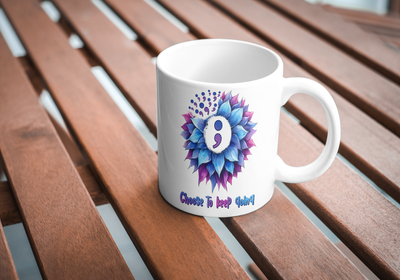 Suicide Awareness Semicolon And Sunflower 11 Oz Coffee Mug