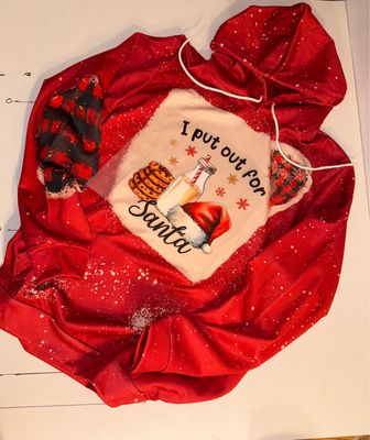 I Put Out For Santa Polyester Lightweight Hoodie