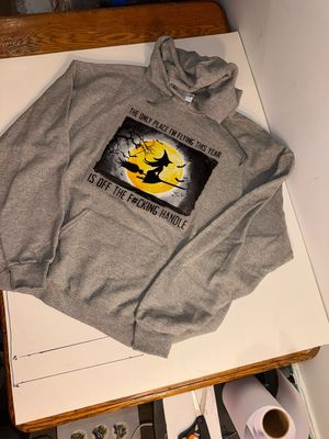 The Only Place I Am Flying This Year Is Off The F~ing Hook Cotton Hoodie