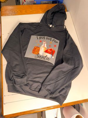 I Put Out For Santa Cotton Hoodie