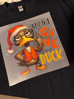 I Don’t Give A Duck Christmas tee Shirt