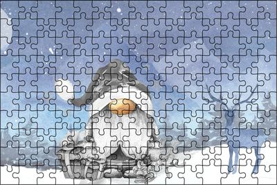 Gnome winter Christmas Puzzle