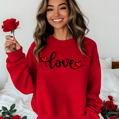 Love Red Crewneck Unisex