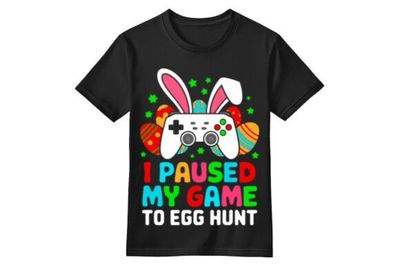 Child I’ll Pause My Game For Egg Hunt 100% Cotton Easter T Shirt