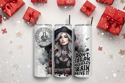 I don’t Ride On The Crazy Train, I Drive It! 20 Oz Tumbler With Straw