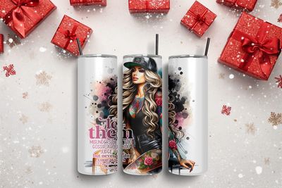 Let Them Misunderstand Woman Print 20 Oz Tumbler With Straw