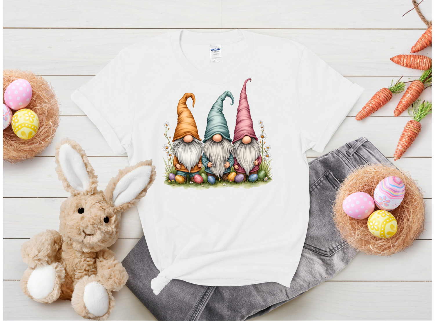 Adult Gnome Easter T Shirt