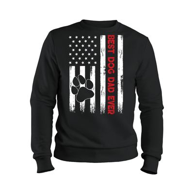 Dog Flag Paw Crewneck Or Hoodie