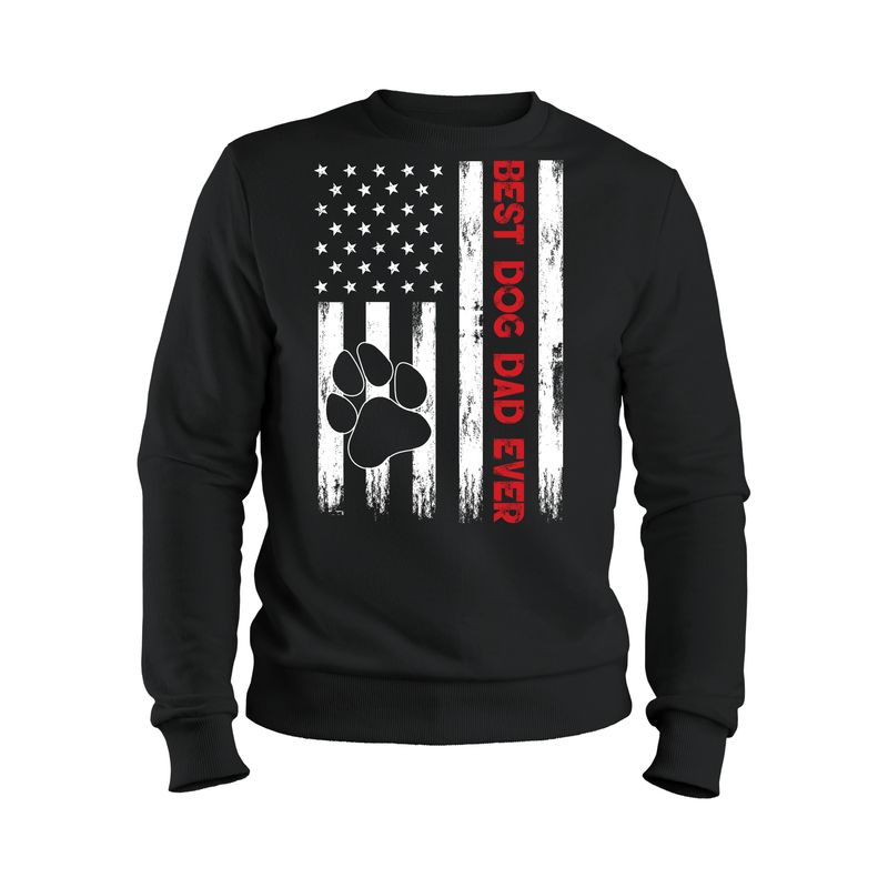 Dog Flag Paw Crewneck Or Hoodie