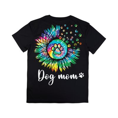 Dog Mom Floral Paws Short Or Long Sleeve