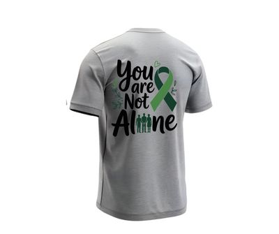 You are not alone suicide awareness Short or long sleeve shirt. mental health, teal purple ribbon, semicolon, prevent suicide