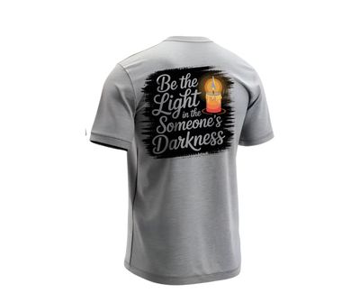 Be the light in the someone’s darkness suicide awareness Short or long sleeve shirt. mental health, teal purple ribbon, semicolon, prevent suicide