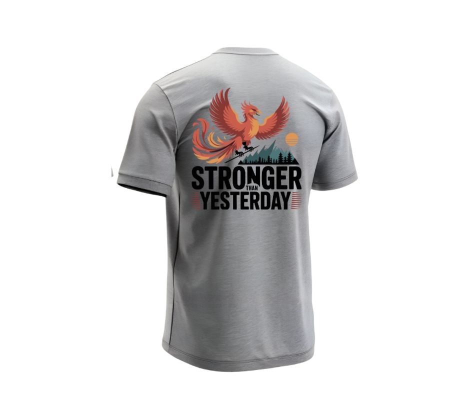 You are not alone stronger than yesterday suicide awareness Short or long sleeve shirt. mental health, teal purple ribbon, semicolon, prevent suicide
