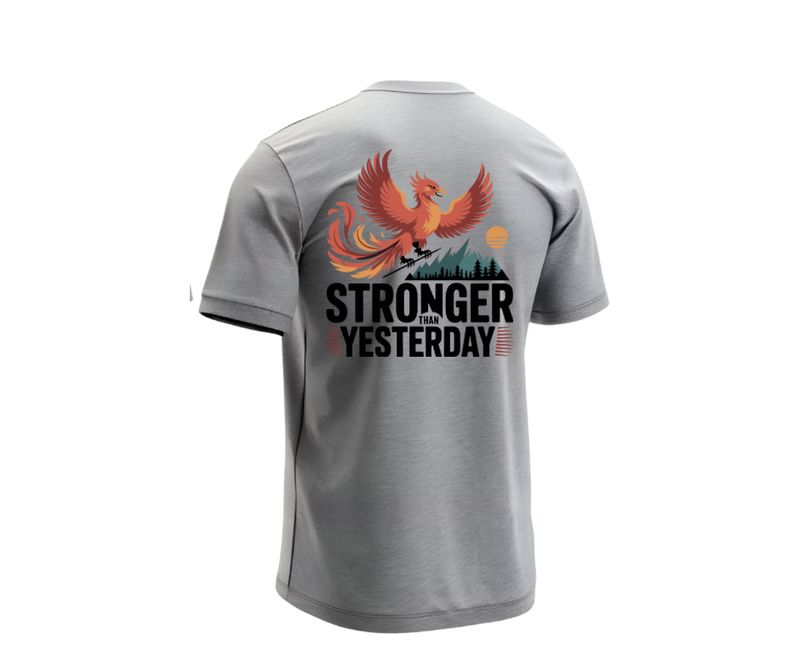 You are not alone stronger than yesterday suicide awareness Short or long sleeve shirt. mental health, teal purple ribbon, semicolon, prevent suicide