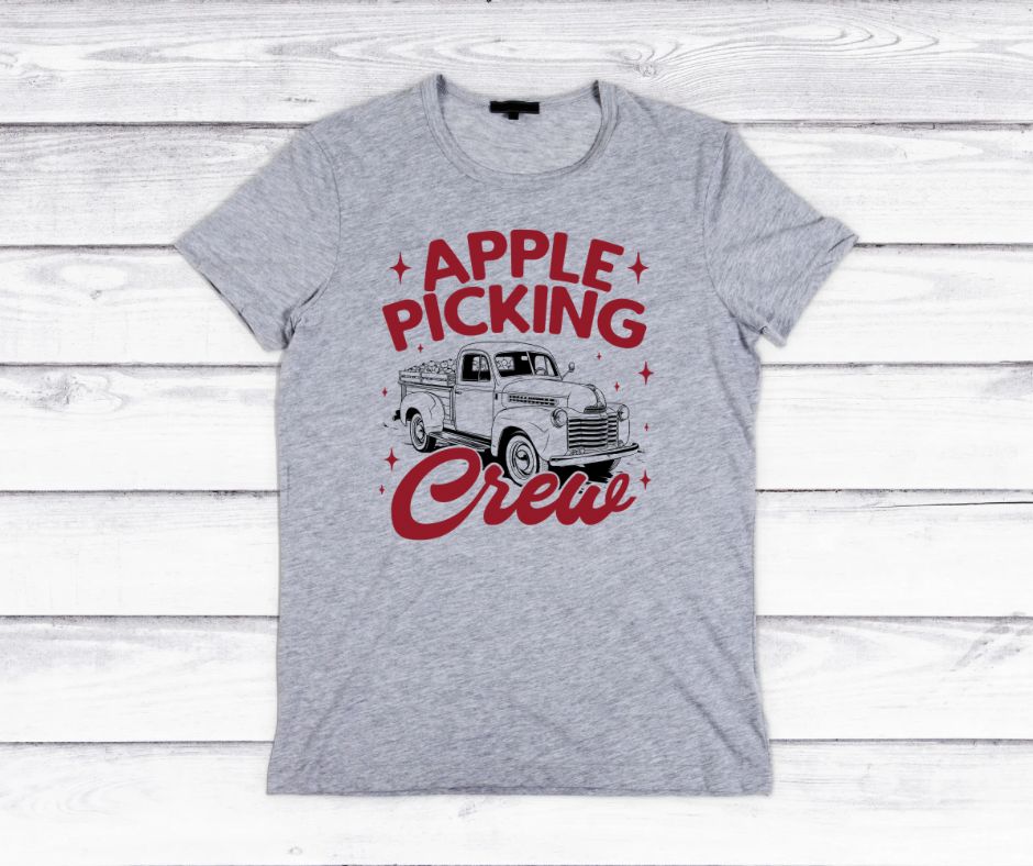 Apple Picking Crew Truck Family Shirt