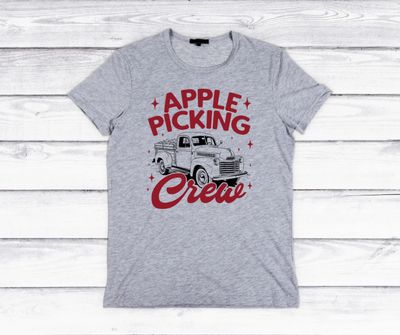 Apple Picking Crew Truck Family Shirt