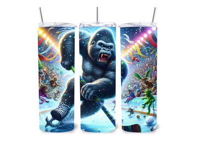 Gorilla Hockey 20 oz 2 in 1 sports tumbler.