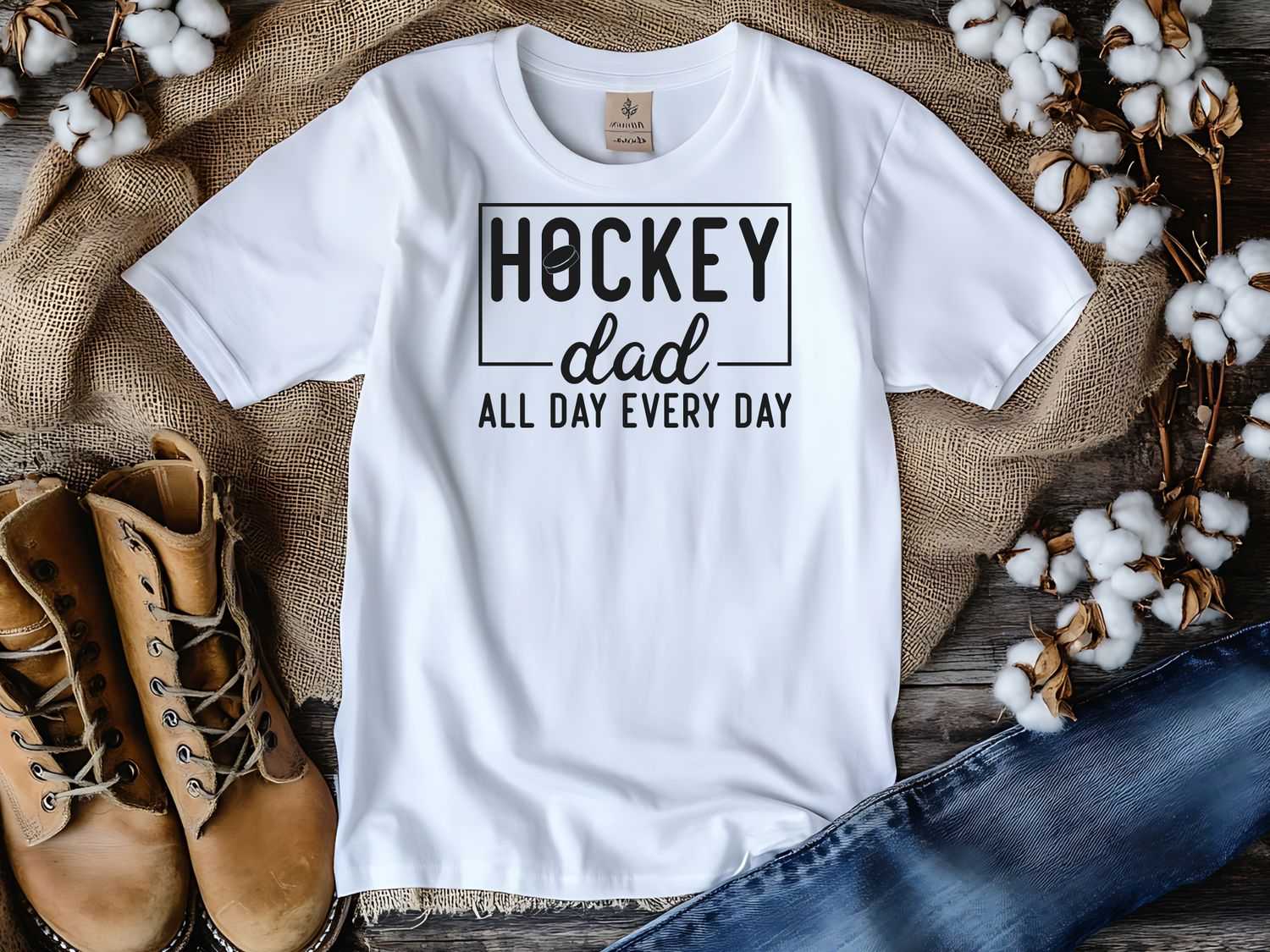 Hockey Dad All day Every Day Short or long sleeve shirt