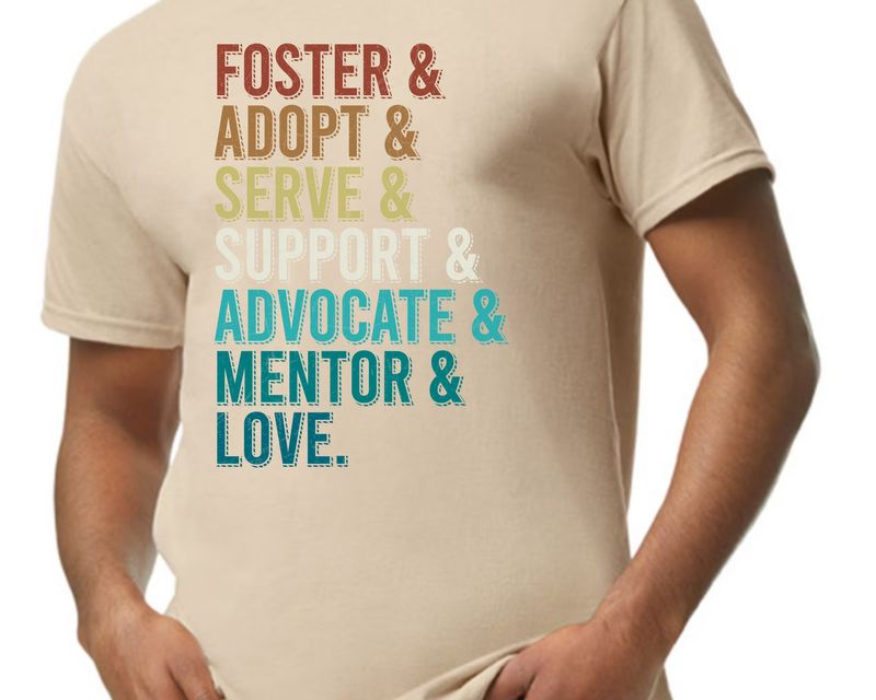 Foster adopt serve support advocate mentor Love T shirt or Hoodie Glove House Foster children Foster Family
