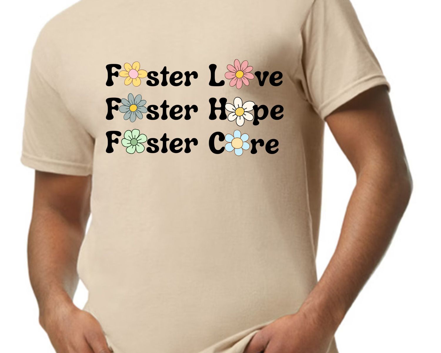 Foster Love Hope Care floral T shirt or Hoodie Glove House Foster children Foster Family Foster Love Hope Care floral T shirt or Hoodie Glove House Foster children Foster Family
