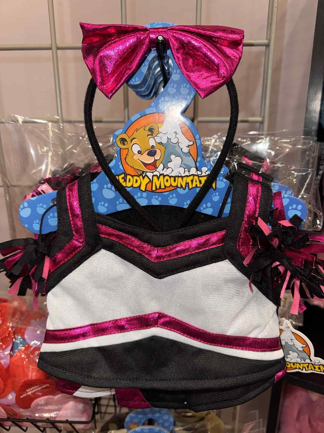 Pink Cheerleader Outfit 4 Piece For 16” Stuffie