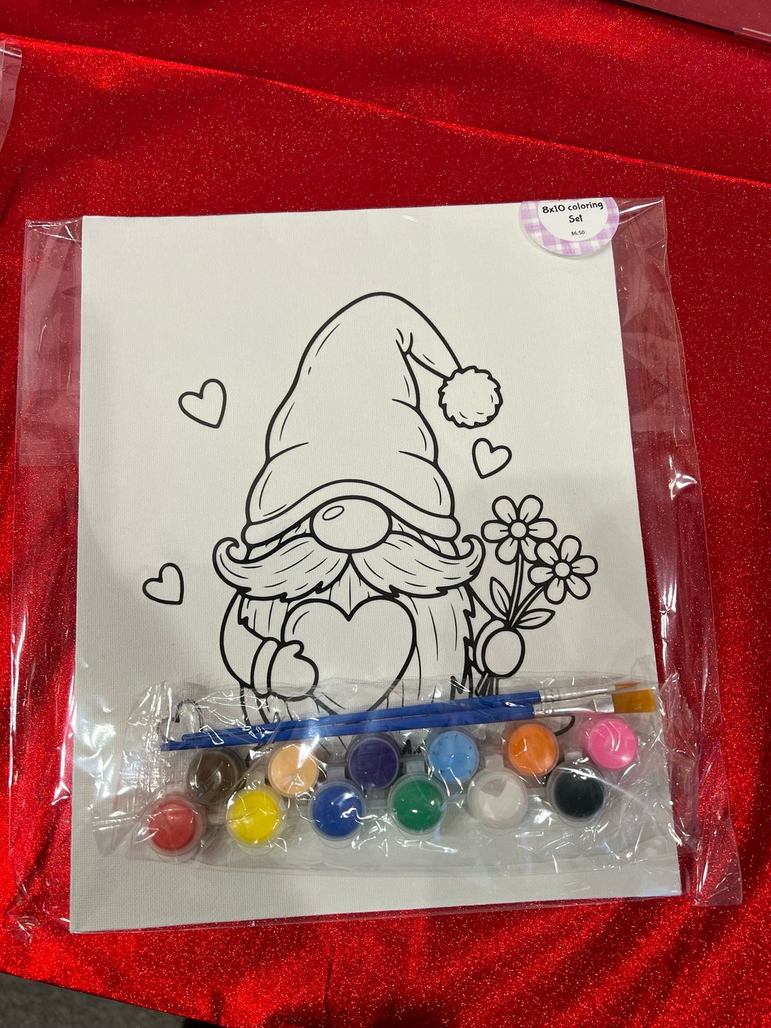 DIY Gnome Valentine’s Day Paint Kit 8”x10”