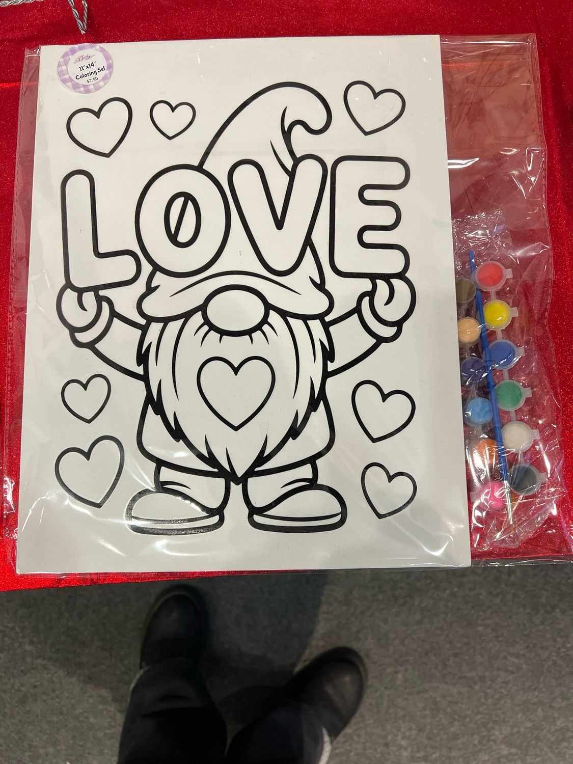 DIY Gnome Love Canvas Paint Set