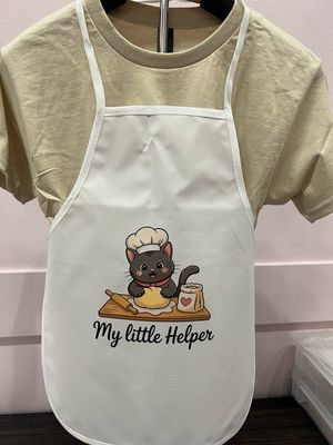 Black Cat my Little Helper Children’s Apron
