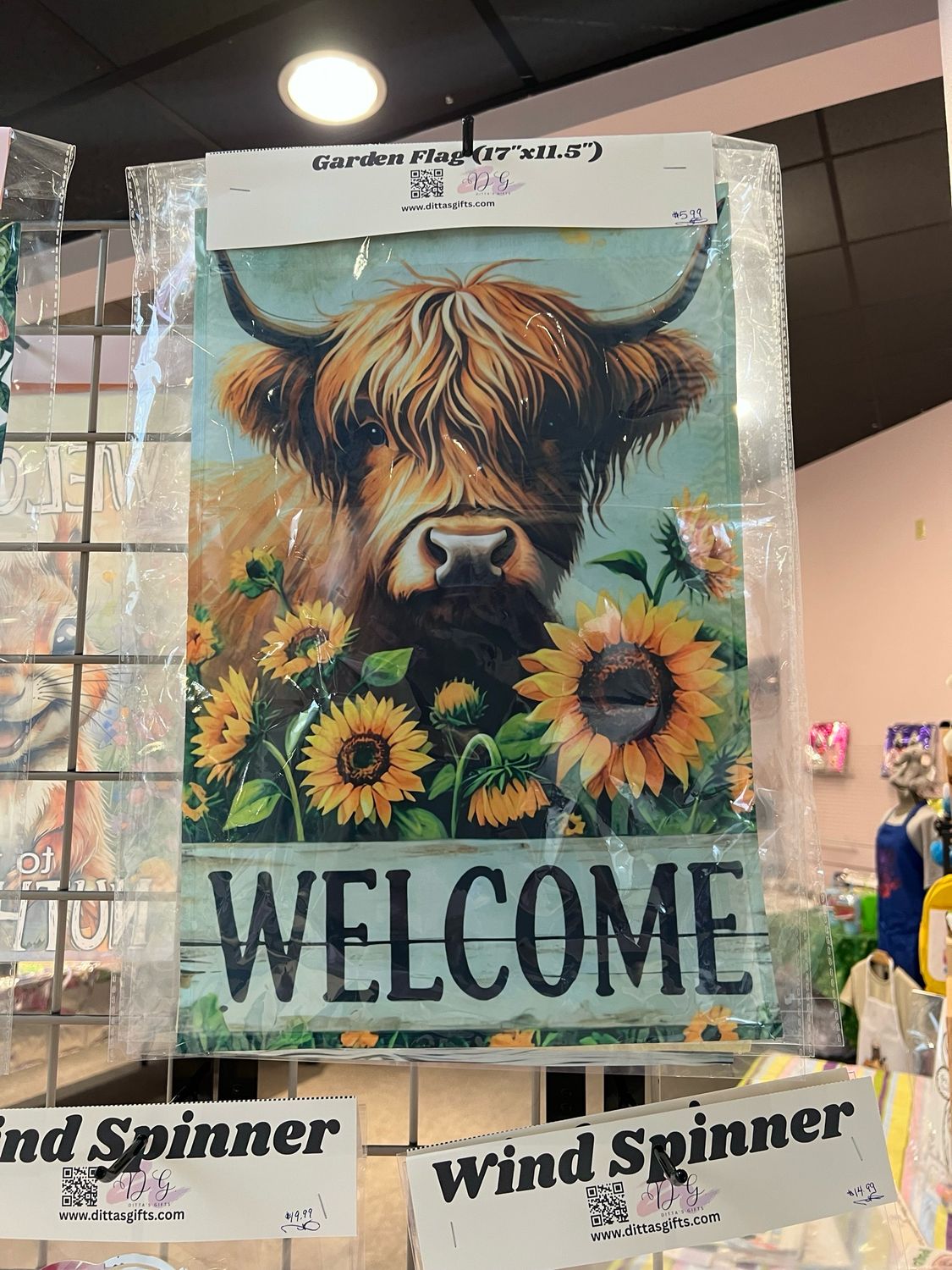 Highland Cow Welcome Garden Flag