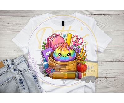 Squishie Multi Colored Logo Back To School Shirt