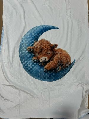 Highland Cow Baby Blanket