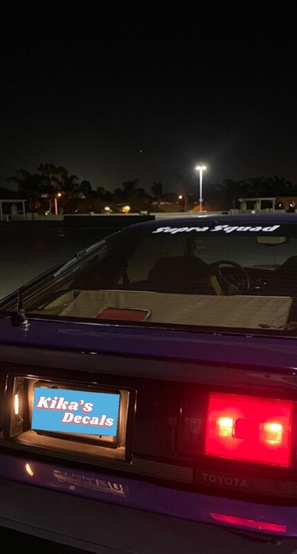 Supra Squad Banner Decal