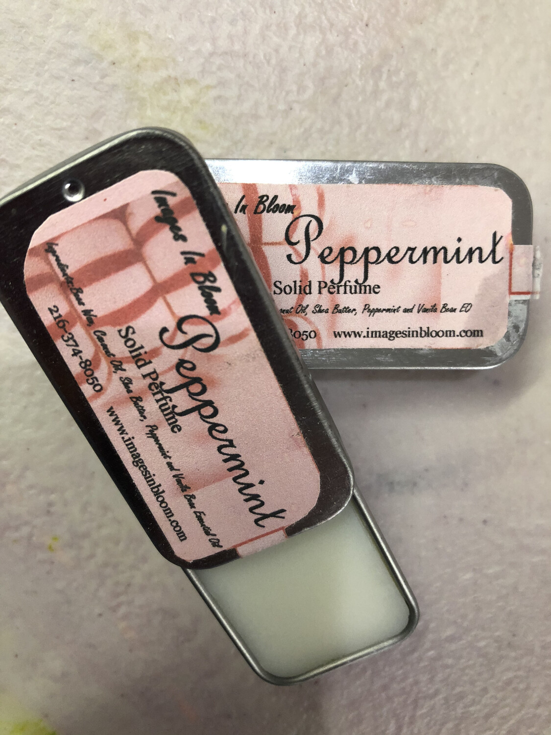 Peppermint solid perfume