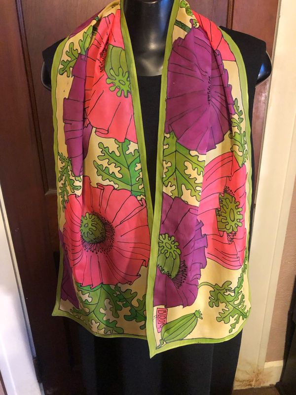 Summer Poppy Scarf