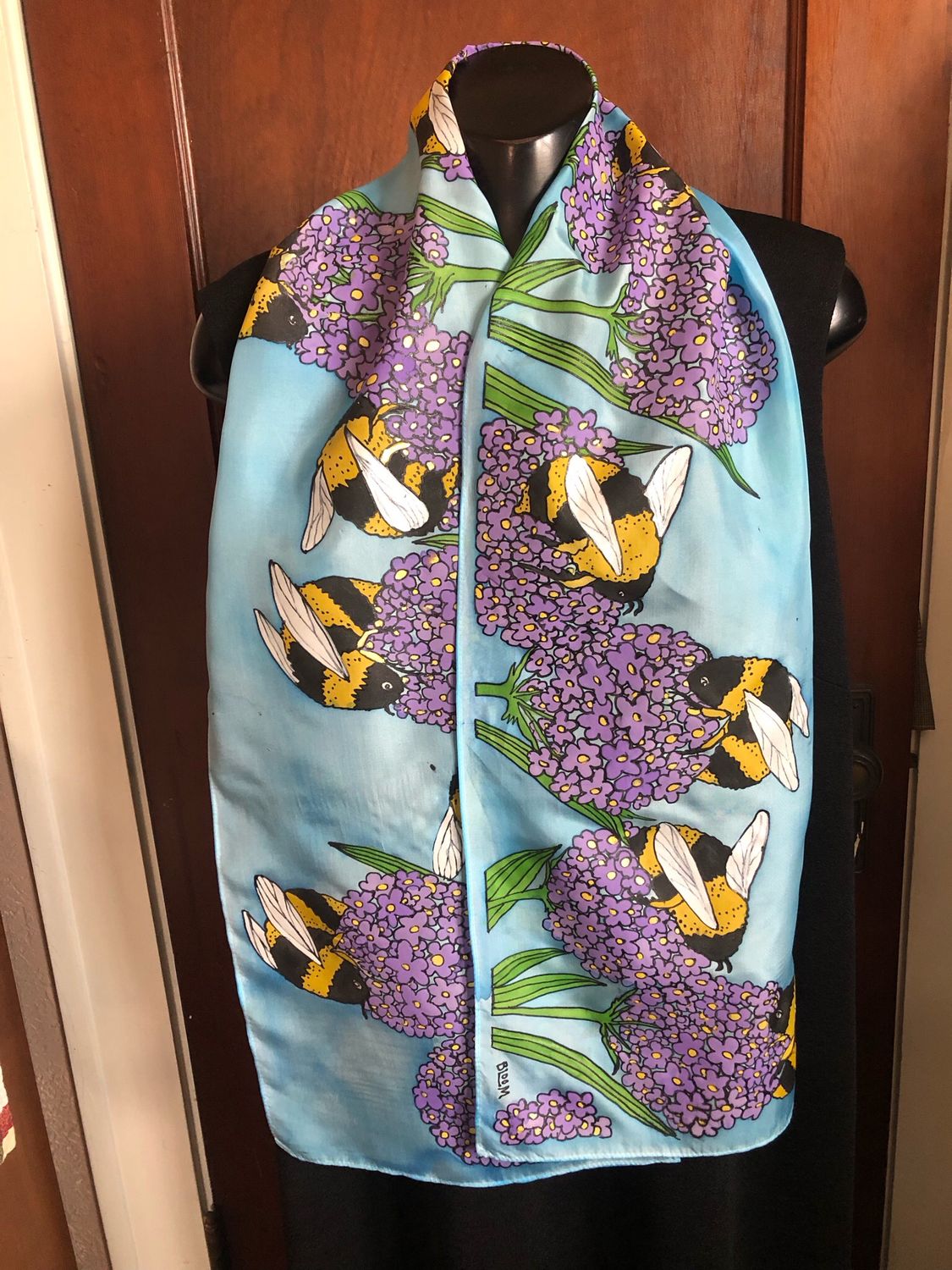 Busy Bees Silk Scarf
