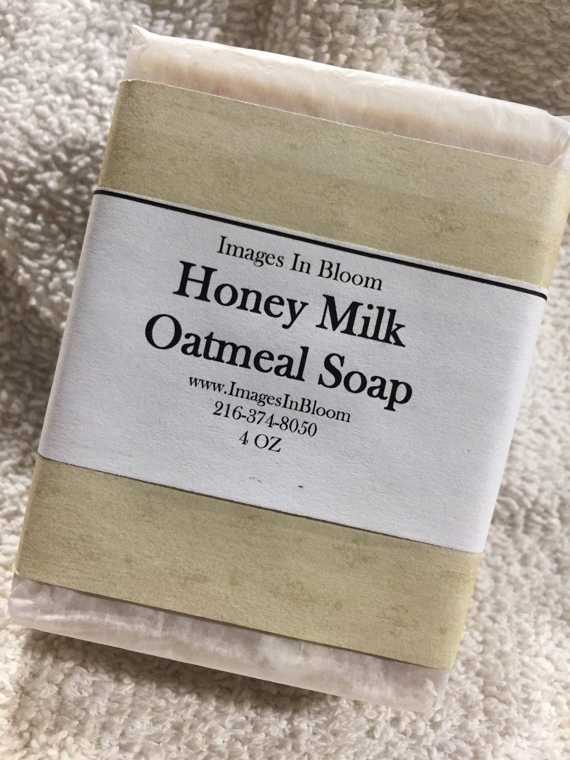Honey Milk Oatmeal Castille Soap - very gentle on skin