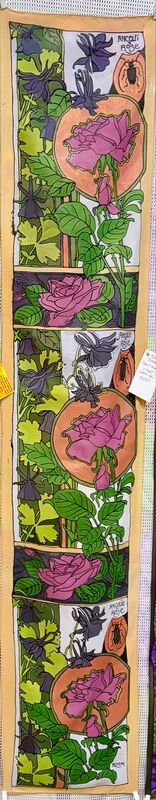 Roses And Columbine Scarf