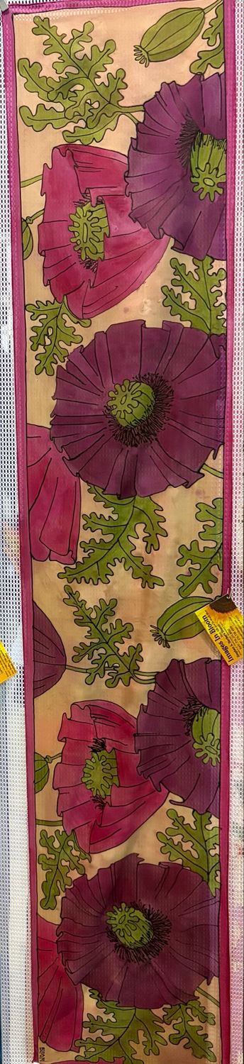 Stylized Poppy Scarf