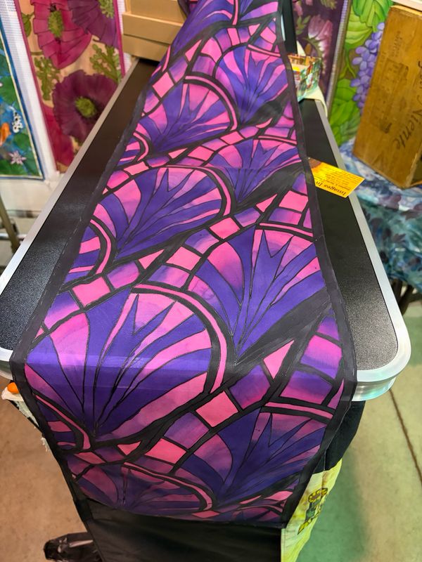 Purple/ Pink Deco Scarf