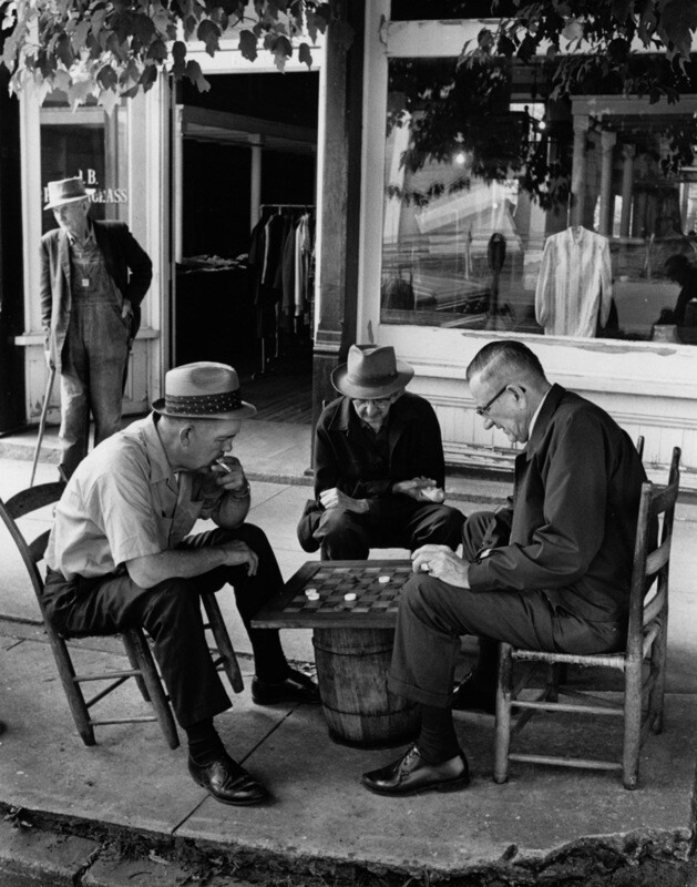 Checker Playing in a Small Town