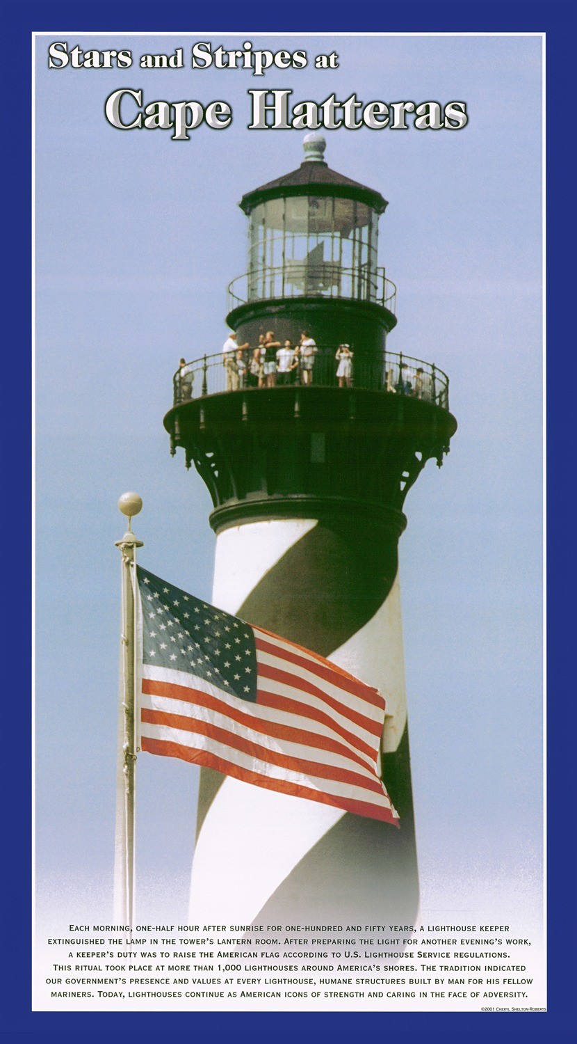 Stars and Stripes at Cape Hatteras poster