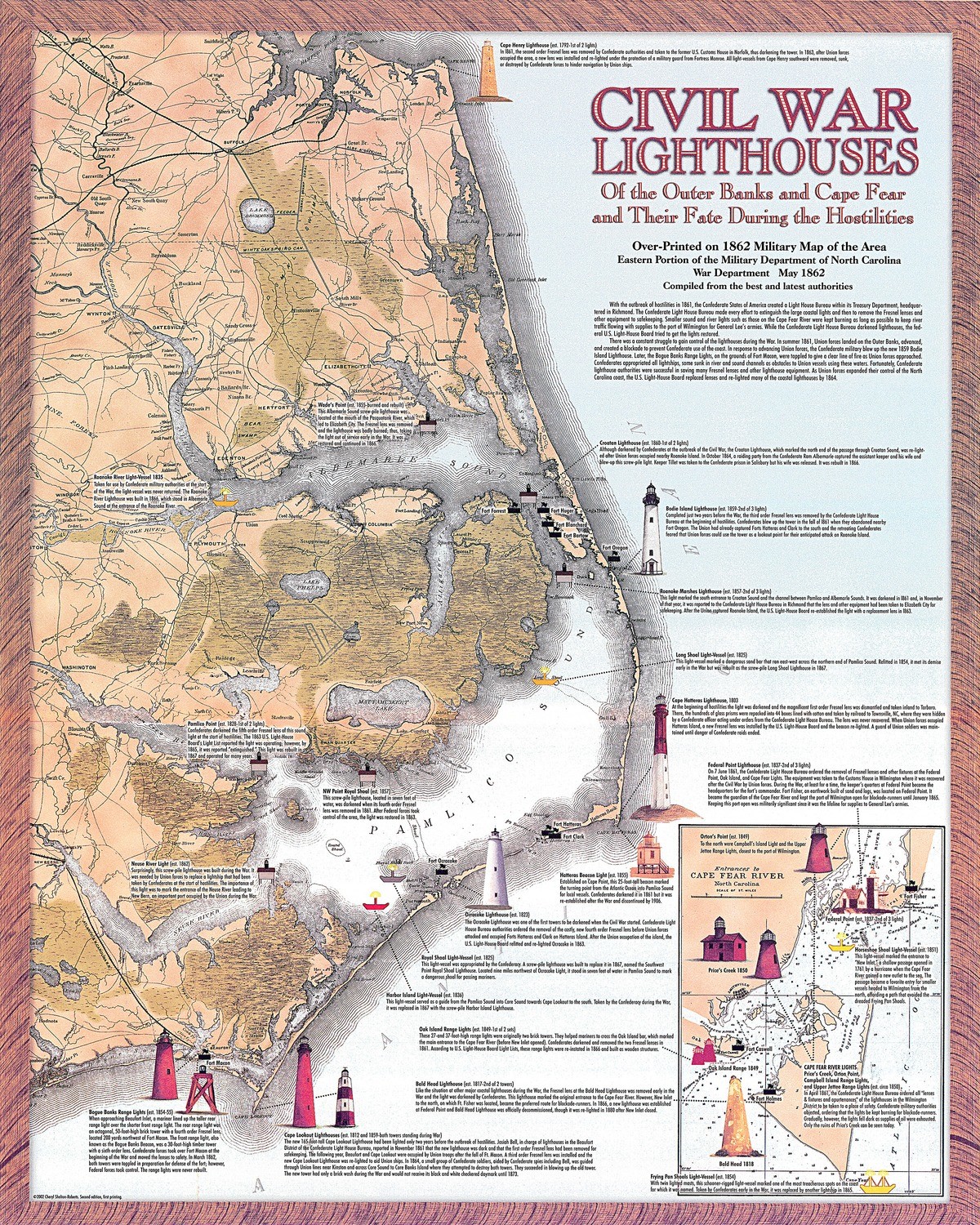 Civil War Lighthouses of the Outer Banks and the Cape Fear and Their Fate During the Hostilities