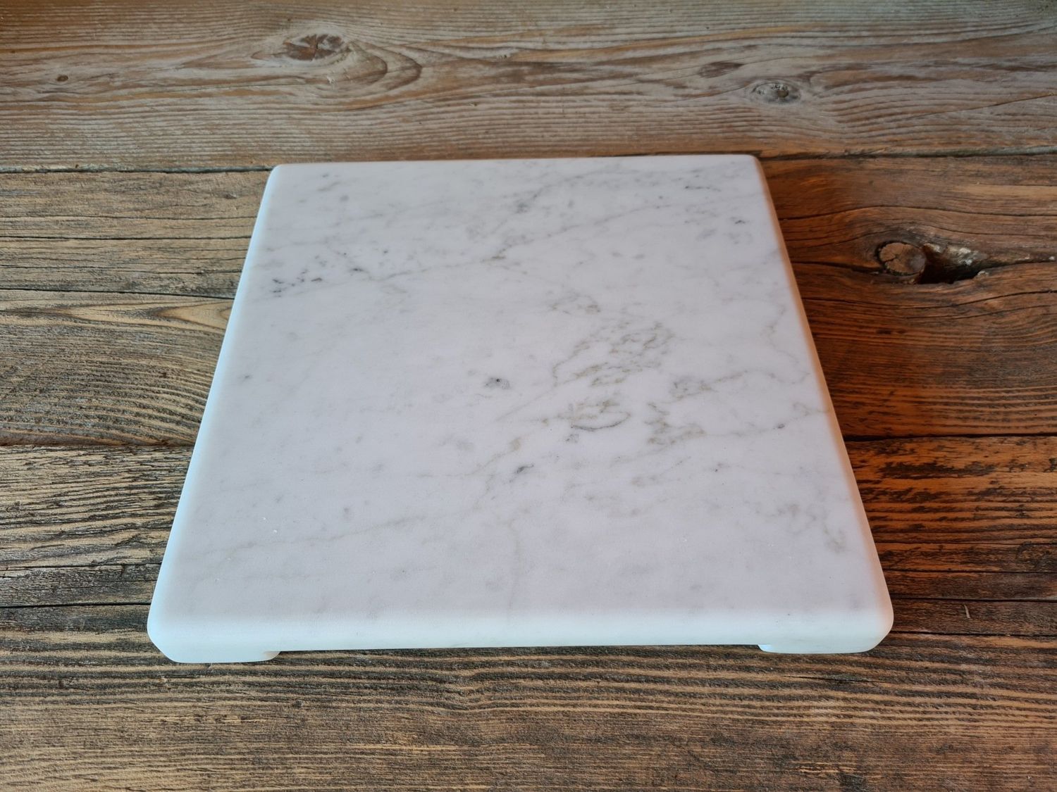 Dessous de plat sur mesure en blanc Carrare