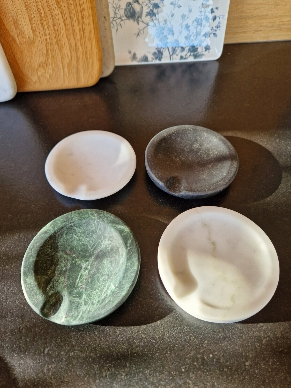 Repose cuillère rond en marbre ou granit