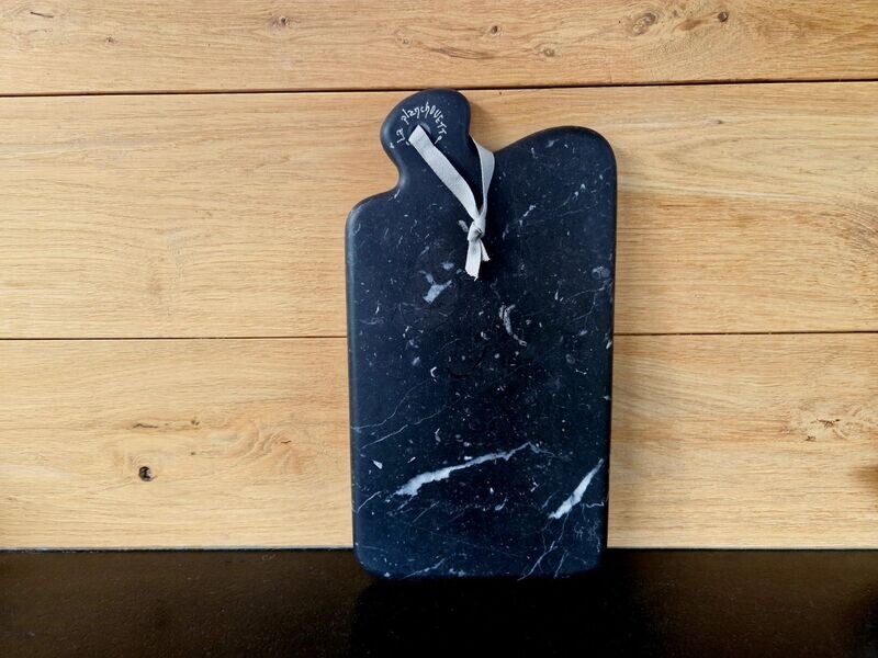 Planche en marbre noir Marquina