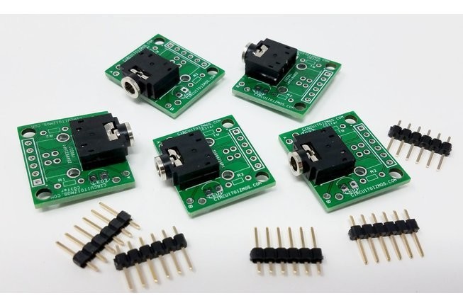3.5mm Breakout Board for prototyping. Pack of 5.