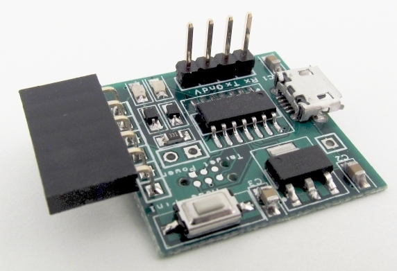 USB to 3.3V serial interface with PIC32 programming capability