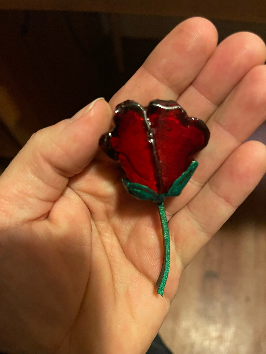 Wilby&#39;s Wonders Sea Glass Art Custom Rose Magnets (Domestic Shipping)